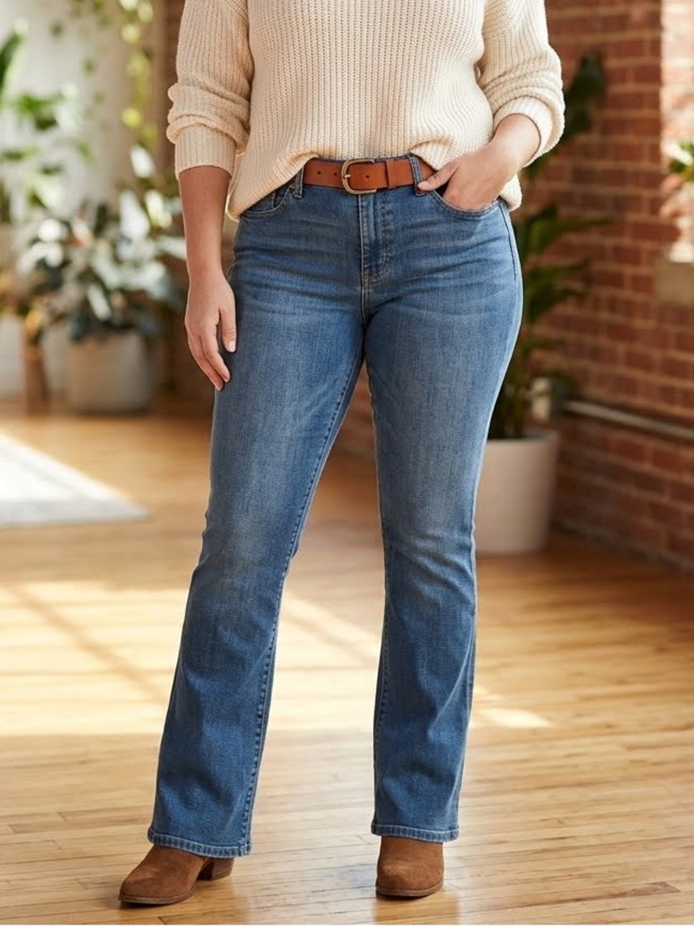 Denizen from Levi's Women's Medium-Dark Wash Bootcut Jeans Size 10/Medium